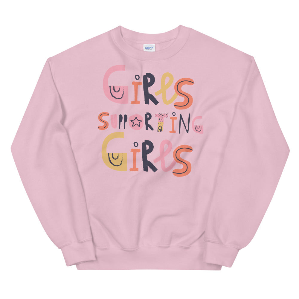 Girls supporting girls sweatshirt hotsell